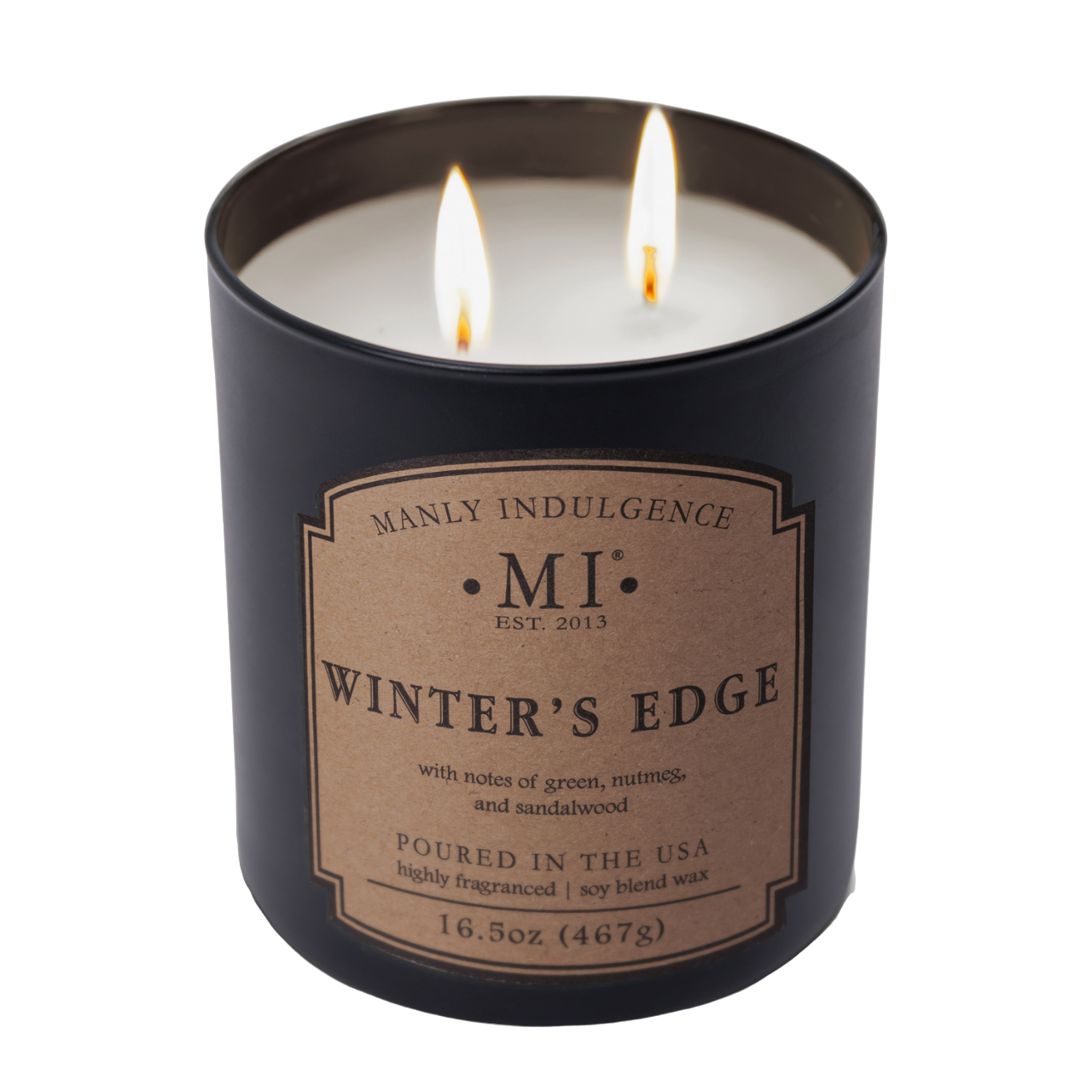 an image of the candle classic plus Winter's Edge in Lit condition