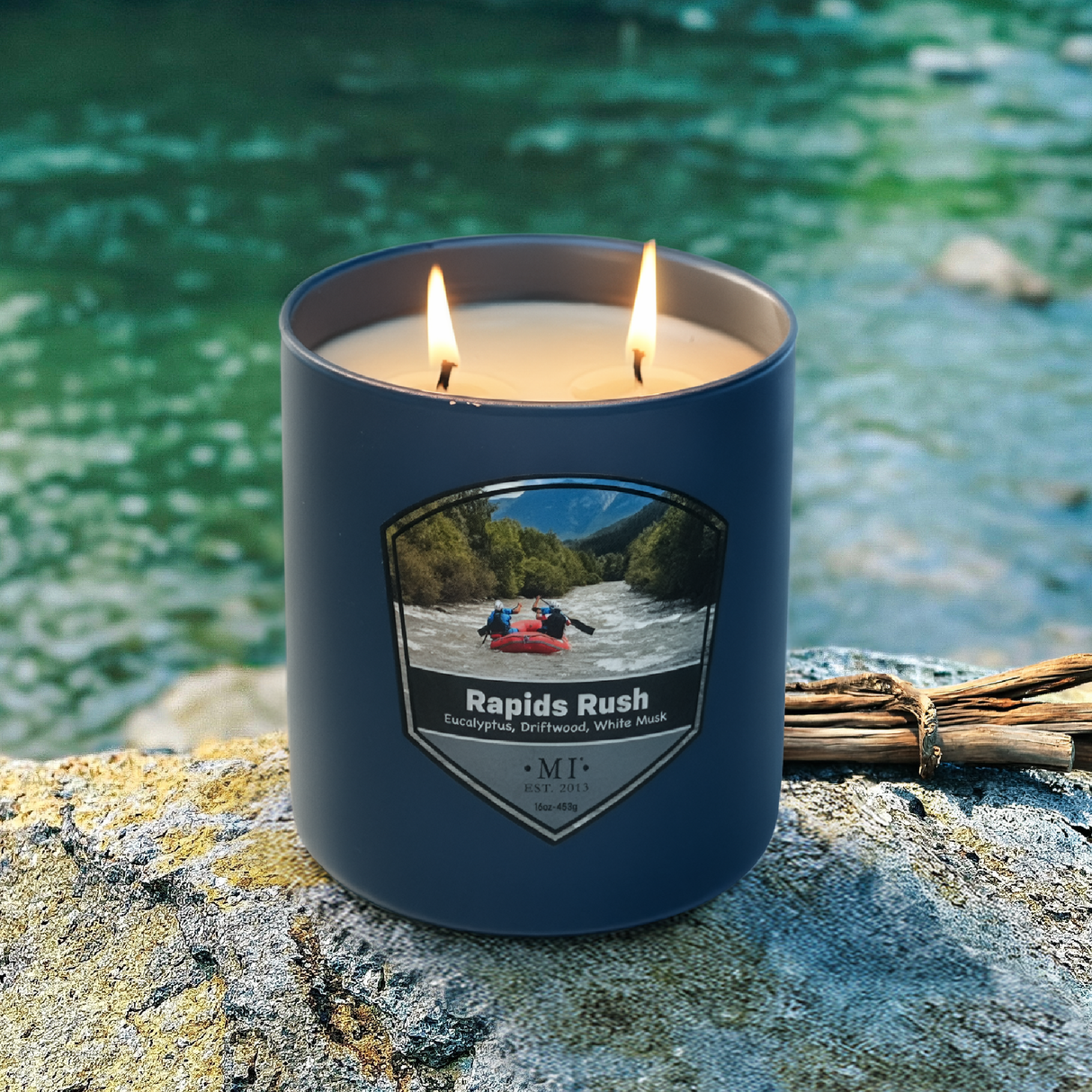 Rapids Rush - Citrus & Seaweed Candle, 16oz, Two Wick