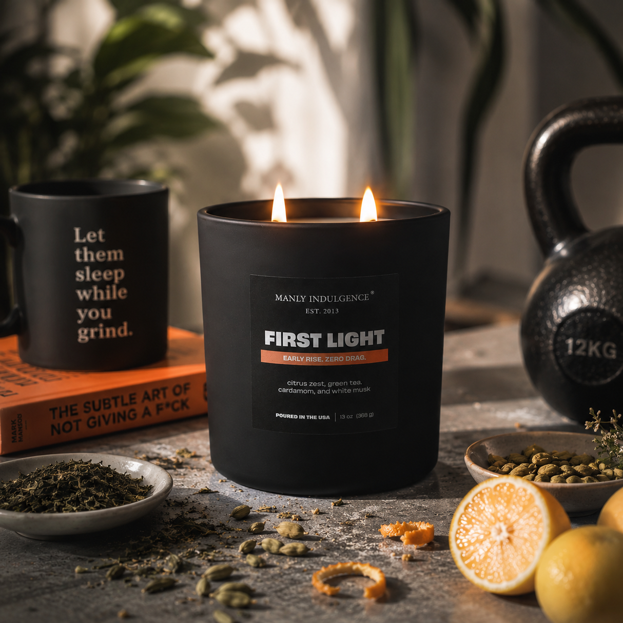 First Light – Fresh Citrus, Green Tea & Soft Woods Candle