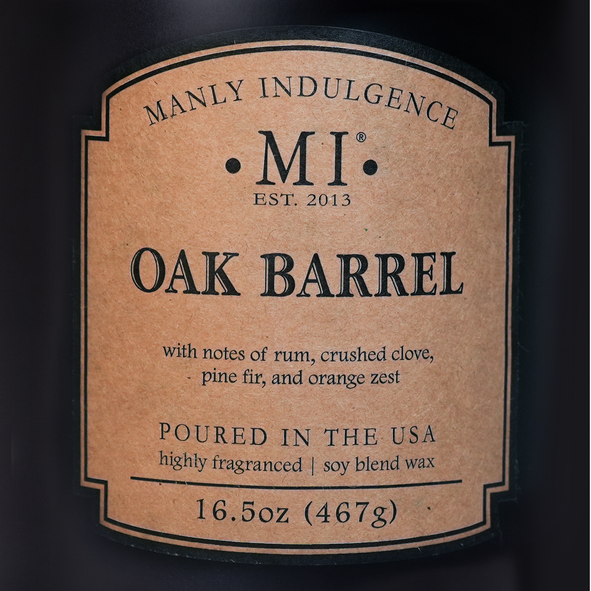 Oak Barrel Scented Candle, Classic+ Collection, 16.5 oz