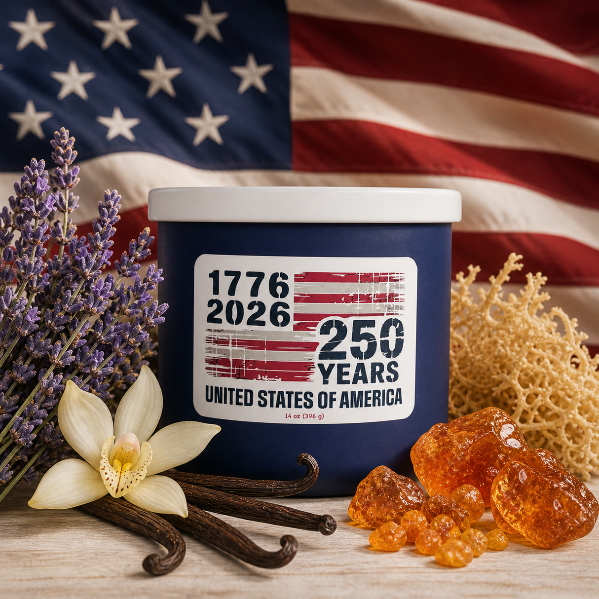 USA 250th Anniversary, 14oz, July 4th Limited Edition Candle