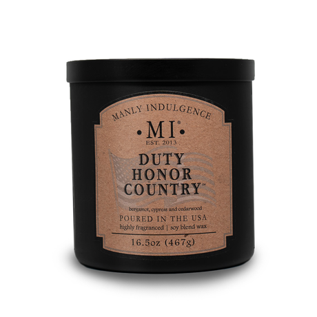 An image of the candle Duty Honor Country