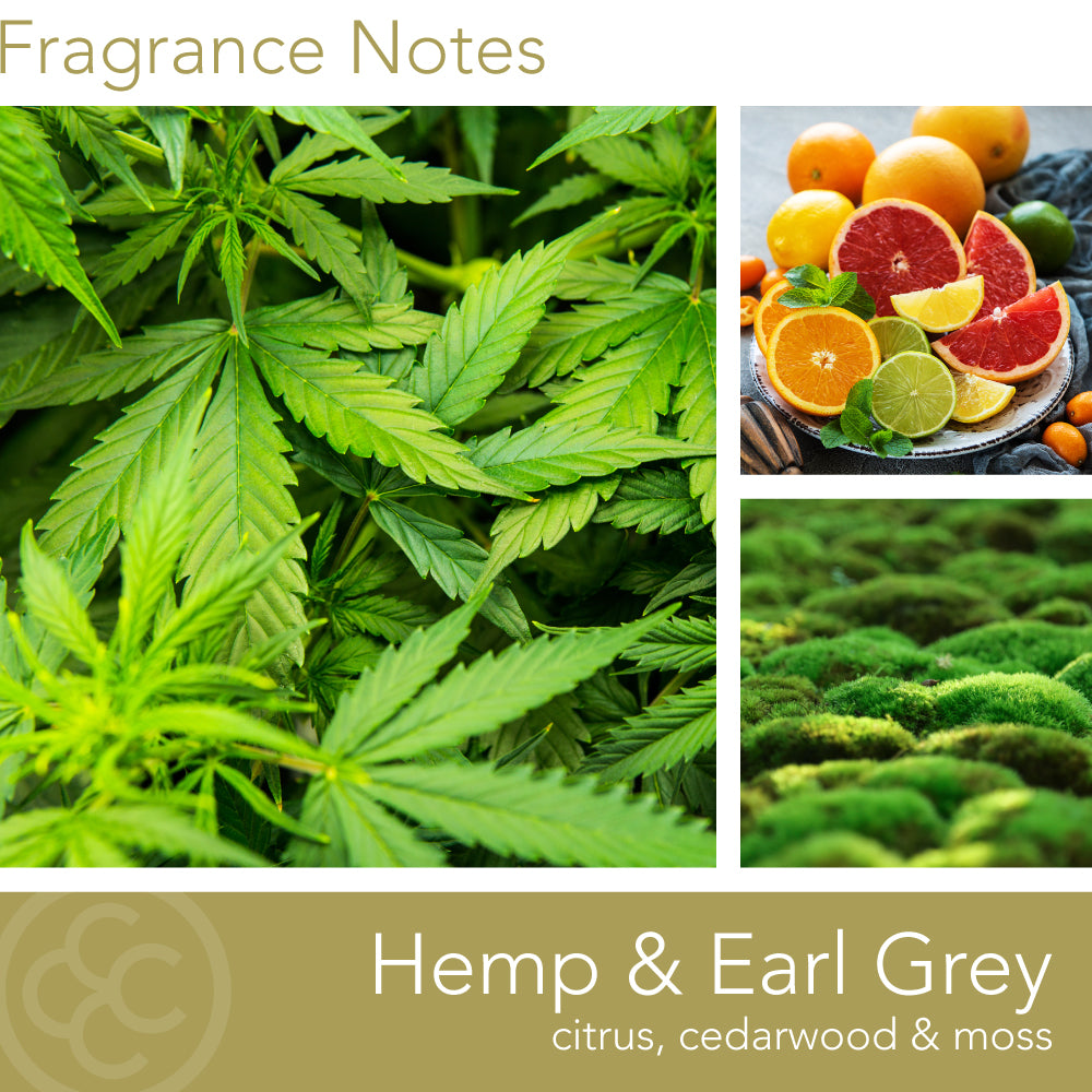 Manly Indulgence All American Hemp and earl grey candle