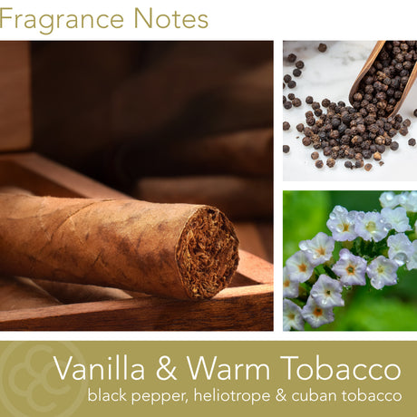 Manly Indulgence All American Vanilla and warm tobacco Candles