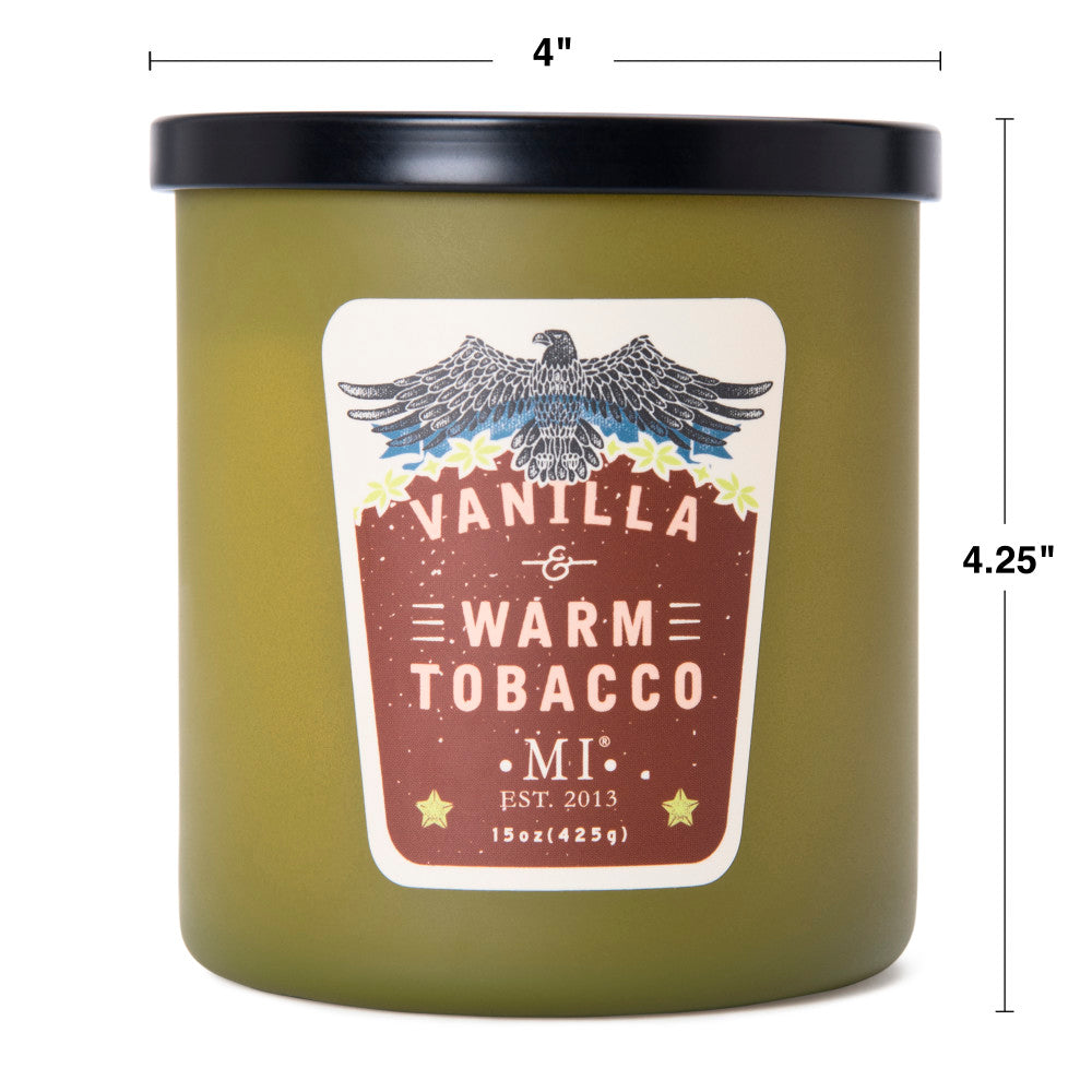 Manly Indulgence All American Vanilla and warm tobacco Candles