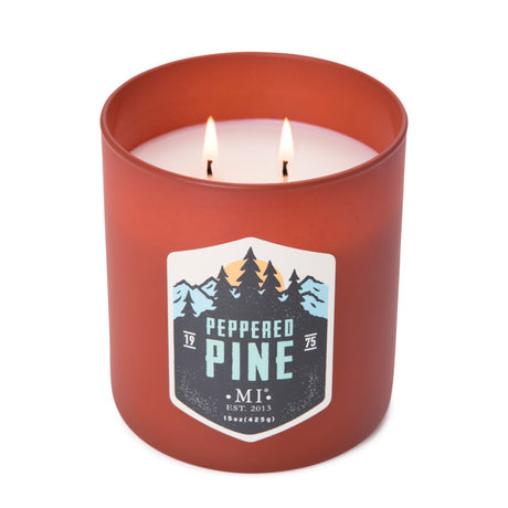Manly Indulgence All American Peppered Pine Candles