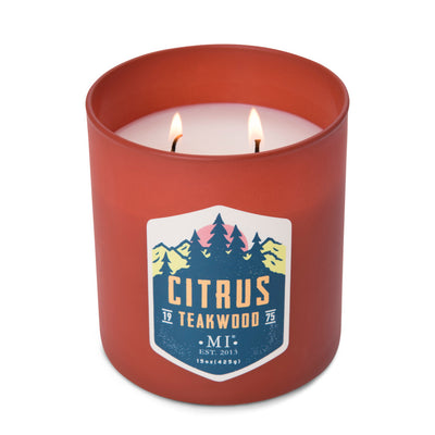 Manly Indulgence All American Citrus Teakwood candle