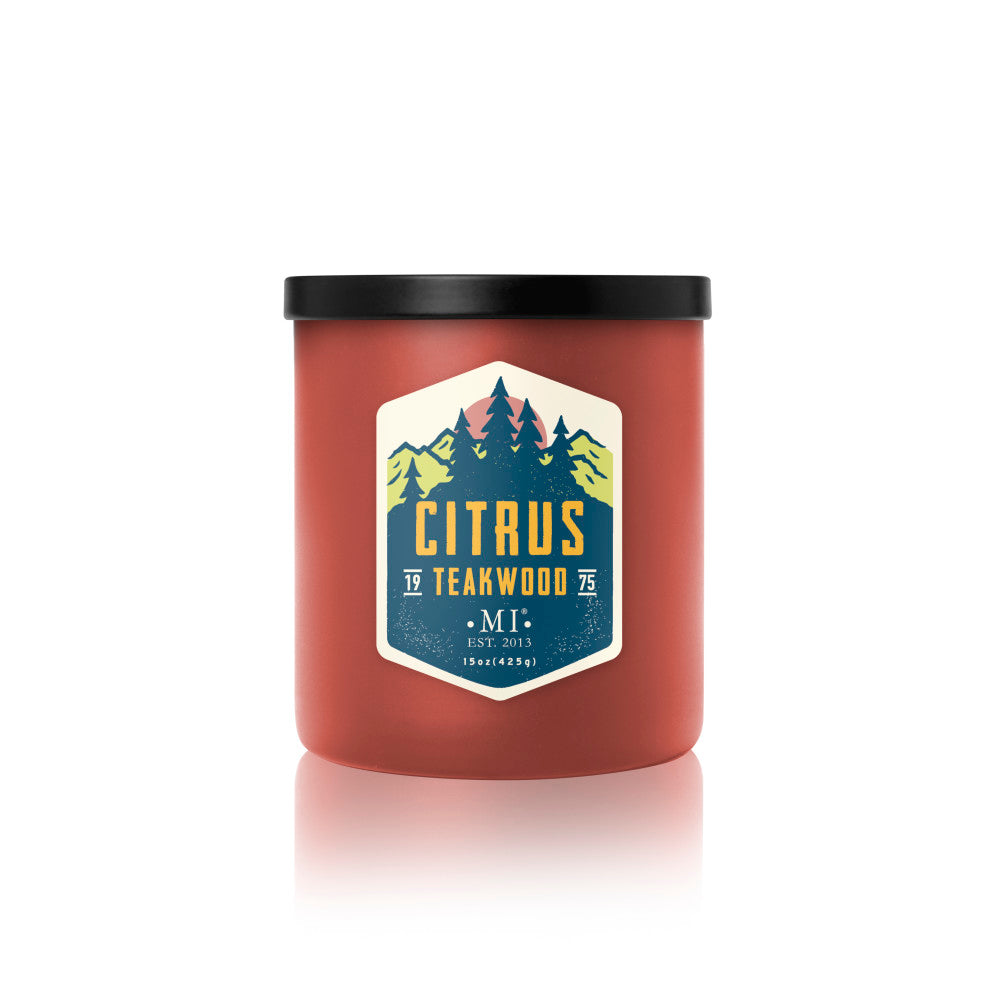 Manly Indulgence All American Citrus Teakwood candle