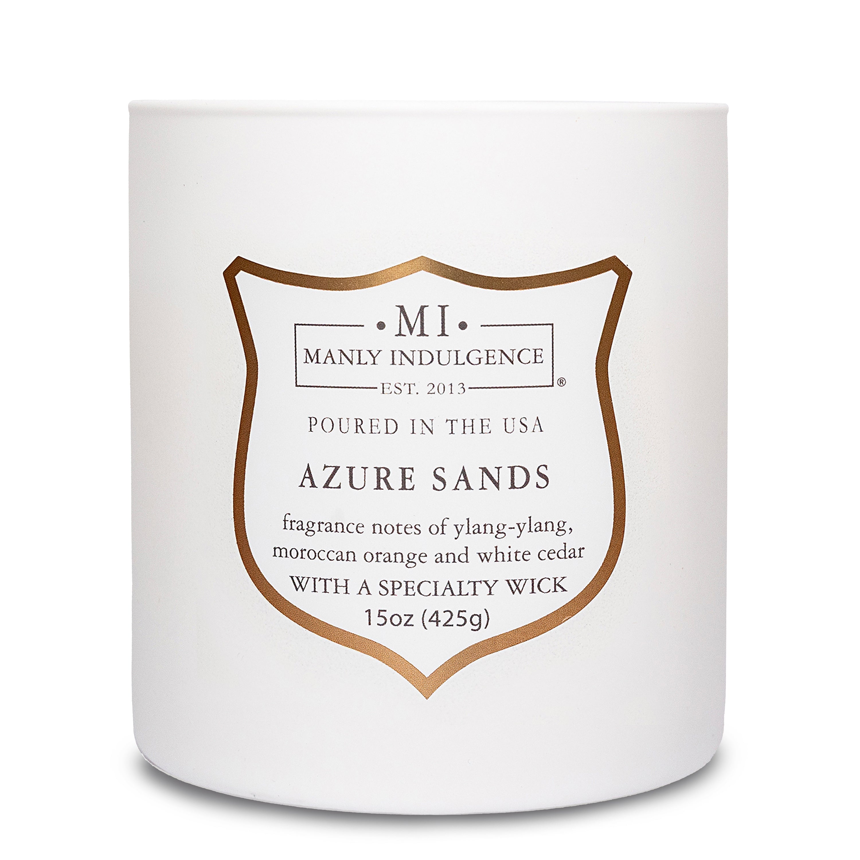 Manly Indulgence Scented Jar Candle, Azure Sands, Signature