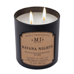 an image of the candle classic plus Havana Nights in Lit condition