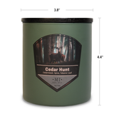 Cedar Hunt - Warm Spice & Tobacco Candle, 16oz, Two Wick