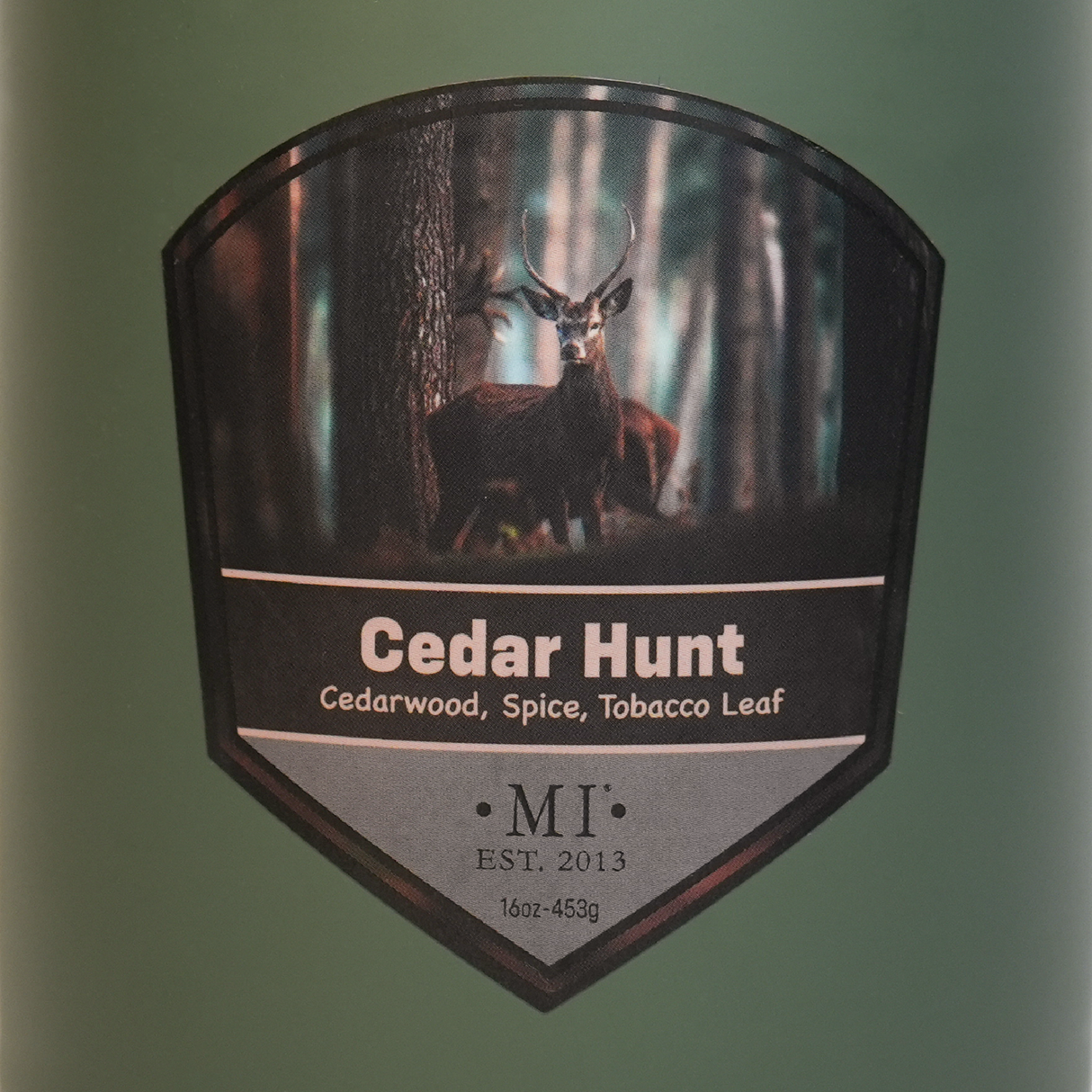 Cedar Hunt - Warm Spice & Tobacco Candle, 16oz, Two Wick