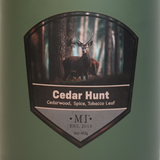 Cedar Hunt - Warm Spice & Tobacco Candle, 16oz, Two Wick