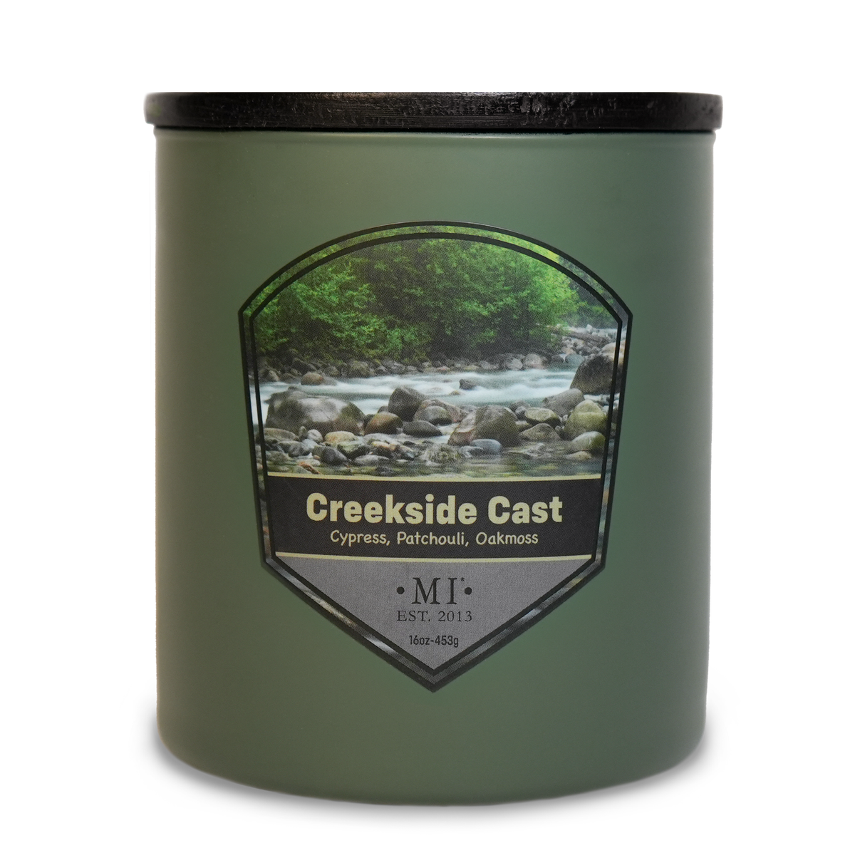 Creekside Cast - Woods & Aromatics Candle, 16oz, Two Wick