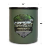 Creekside Cast - Woods & Aromatics Candle, 16oz, Two Wick