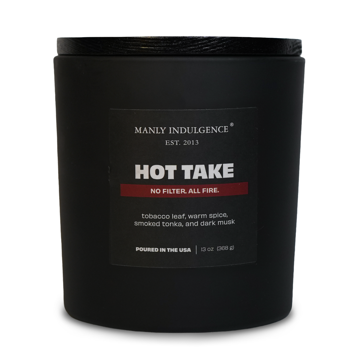 Hot Take – Tobacco, Warm Spice & Dark Woods Candle
