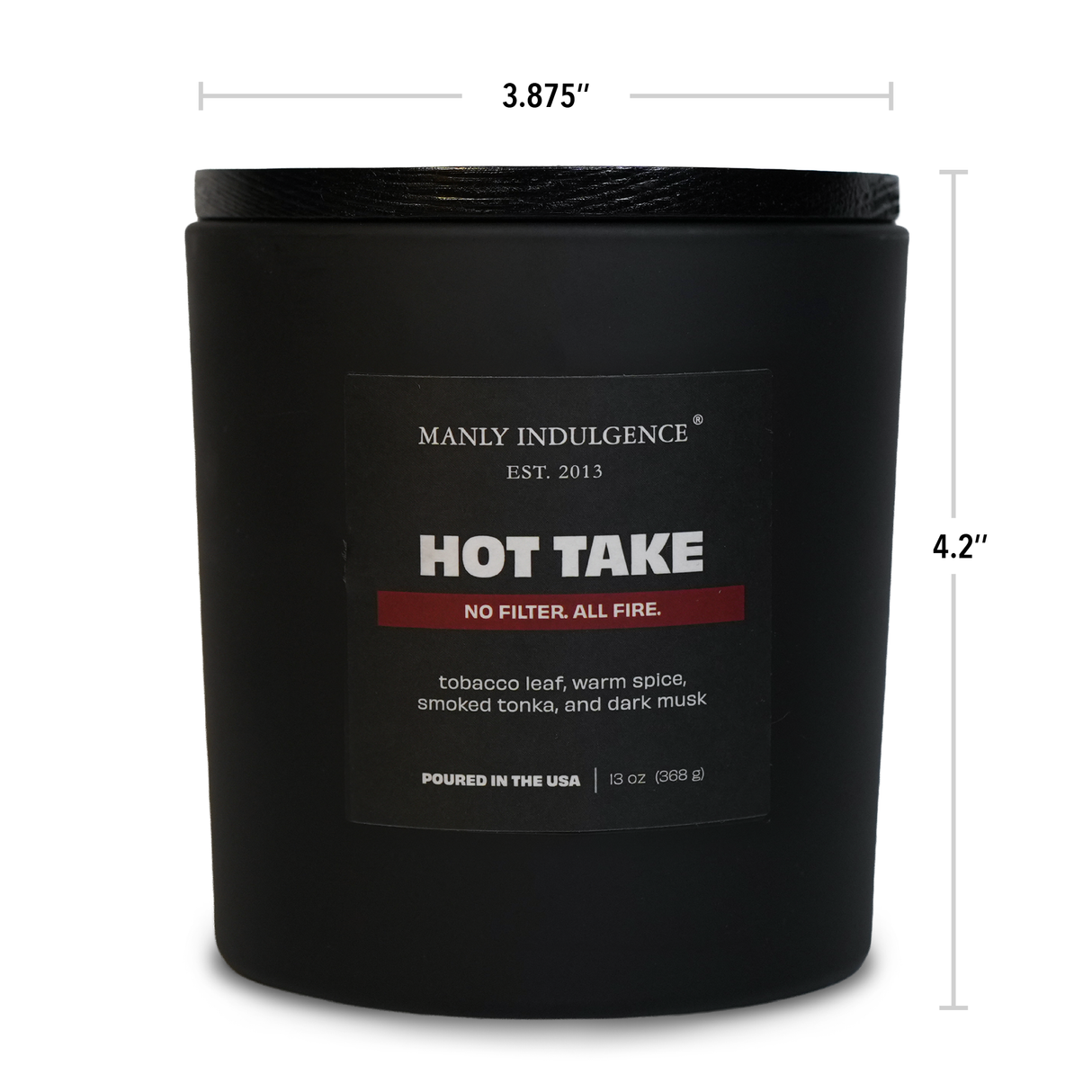 Hot Take – Tobacco, Warm Spice & Dark Woods Candle
