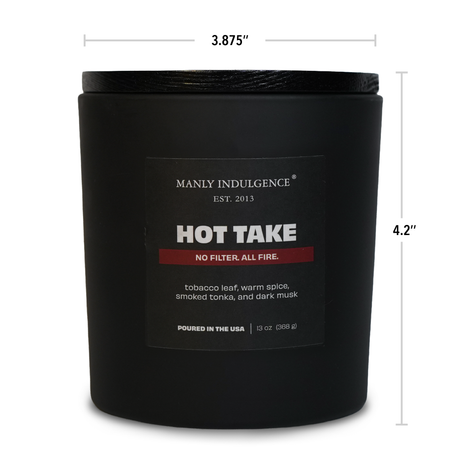 Hot Take – Tobacco, Warm Spice & Dark Woods Candle