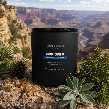 Off Grid – Fresh Pine, Aromatic Herbs & Clean Musk Candle