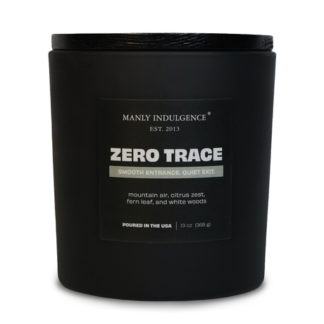 Zero Trace – Fresh Air, Green Botanicals & White Woods Candle