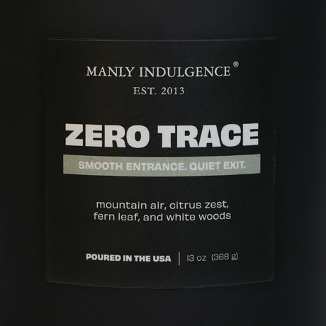 Zero Trace – Fresh Air, Green Botanicals & White Woods Candle