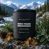 Zero Trace – Fresh Air, Green Botanicals & White Woods Candle