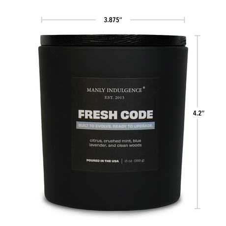 Fresh Code – Fresh Citrus, Aromatic Herbs & Warm Woods Candle