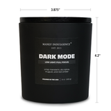 Dark Mode – Warm Amber & Citrus Woods Candle