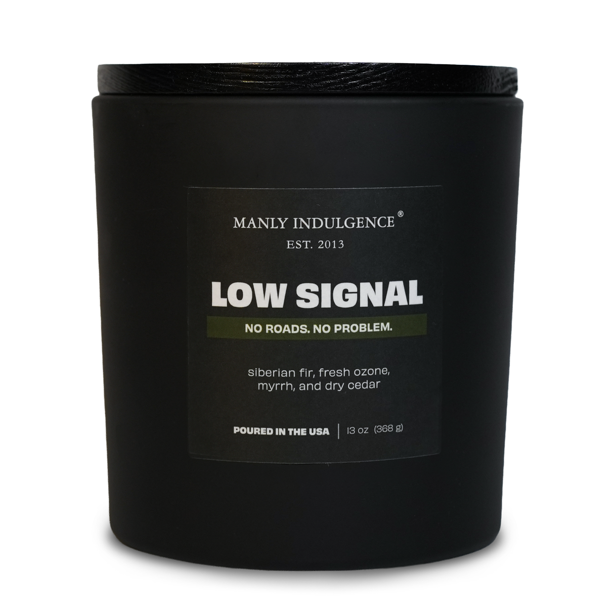Low Signal – Fresh Woods & Aromatic Air Candle