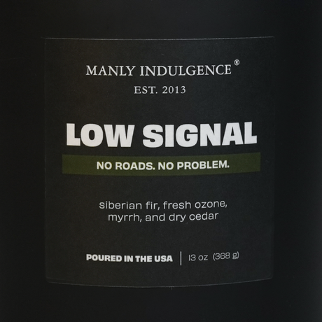 Low Signal – Fresh Woods & Aromatic Air Candle