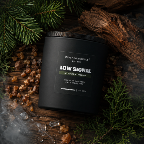 Low Signal – Fresh Woods & Aromatic Air Candle