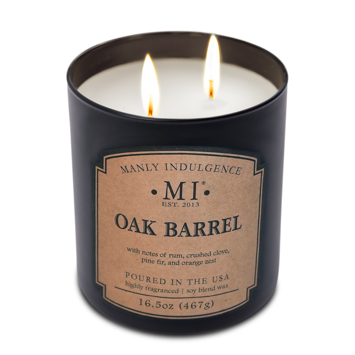 Oak Barrel Scented Candle, Classic+ Collection, 16.5 oz