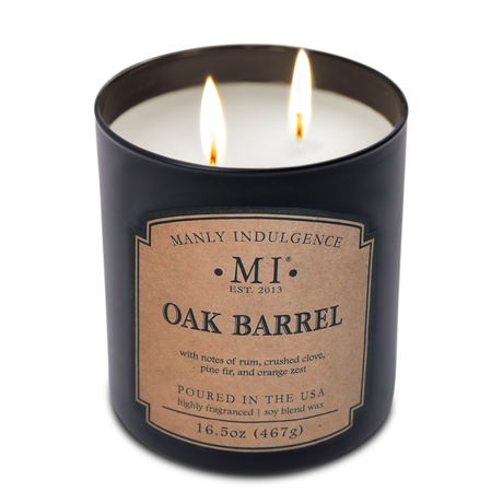 Oak Barrel Scented Candle, Classic+ Collection, 16.5 oz