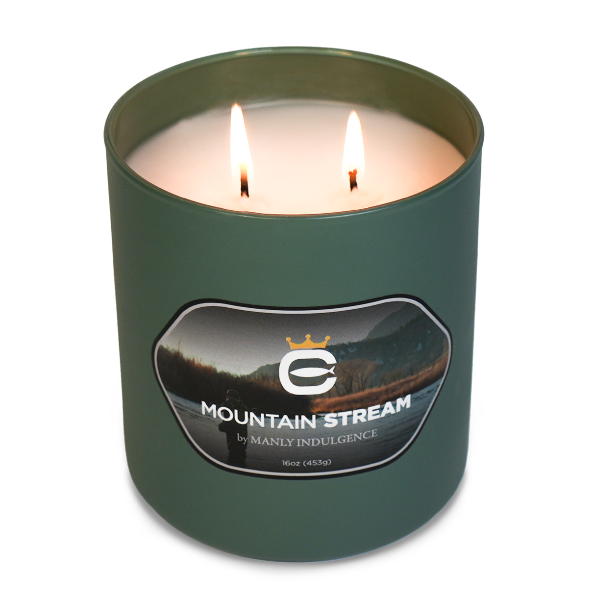 Mountain Stream, 16oz, Two Wick - Cortland Line® x Manly Indulgence®