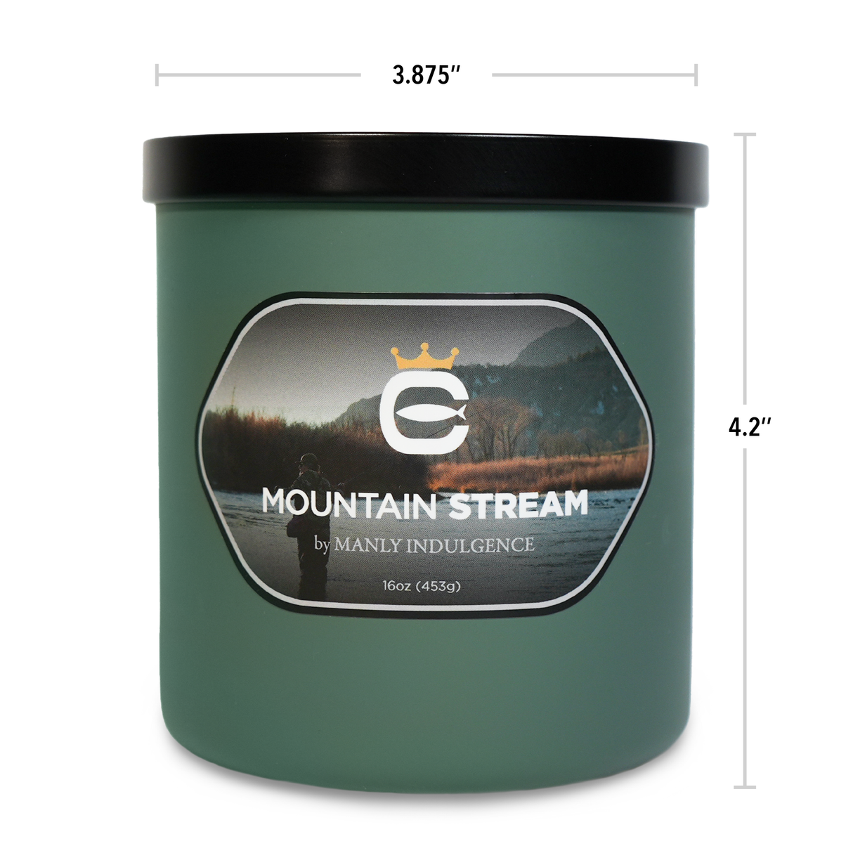 Mountain Stream, 16oz, Two Wick - Cortland Line® x Manly Indulgence®