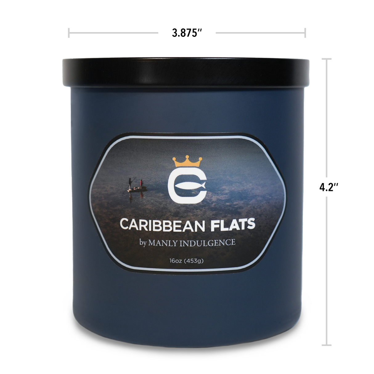 Carribean Flats, 16oz, Two Wick - Cortland Line® x Manly Indulgence®