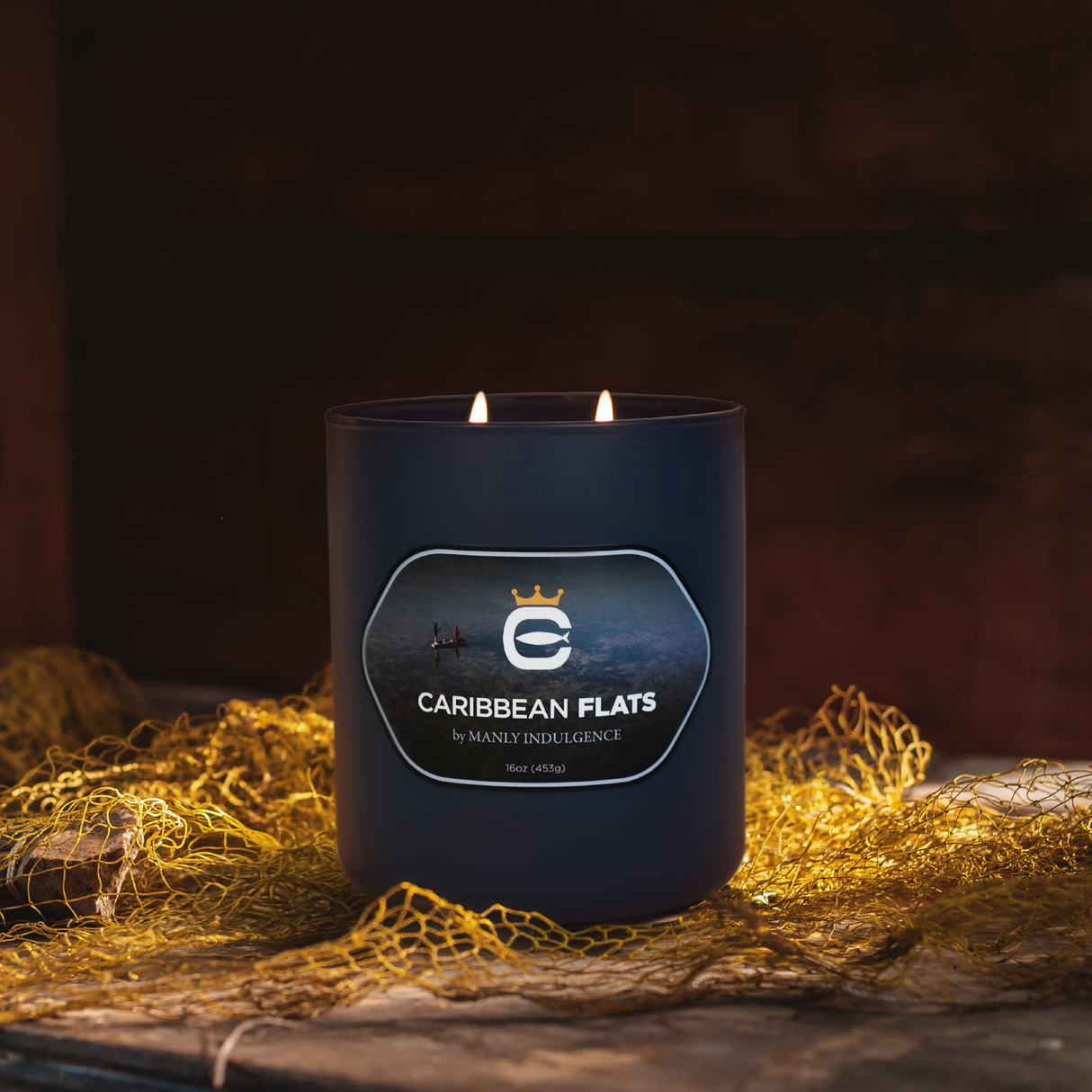 Carribean Flats, 16oz, Two Wick - Cortland Line® x Manly Indulgence®