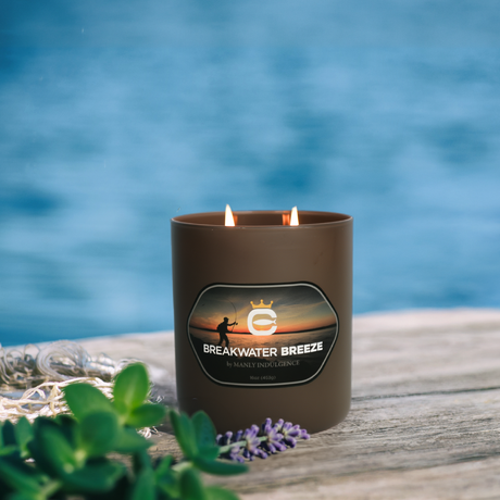 Breakwater Breeze, 16oz, Two Wick - Cortland Line® x Manly Indulgence®