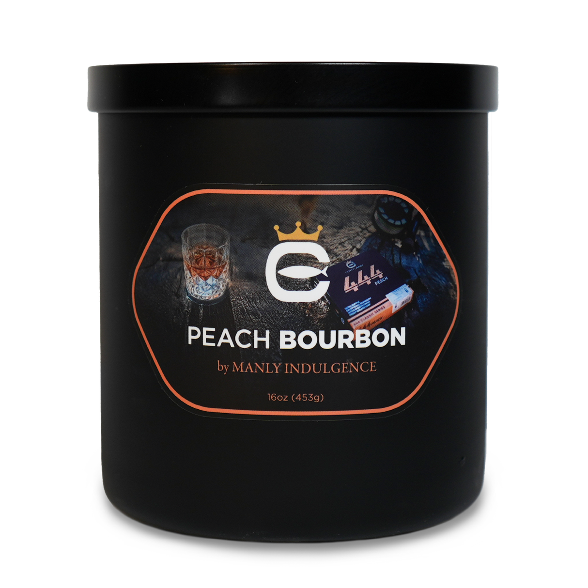 Peach & Bourbon, 16oz, Two Wick - Cortland Line® x Manly Indulgence®