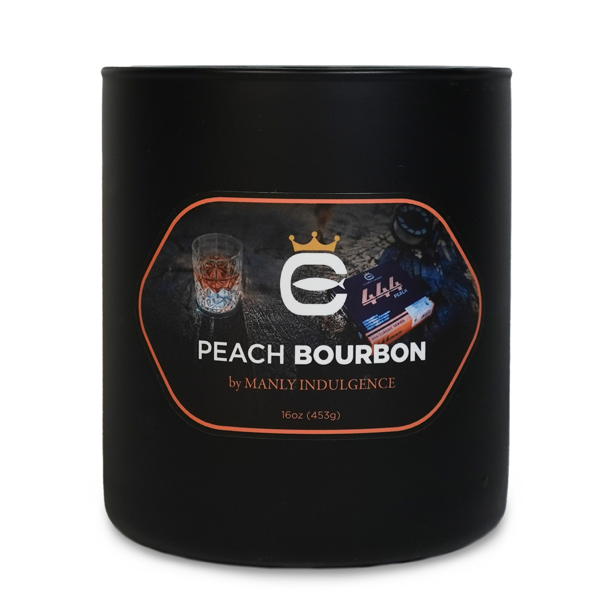 Peach & Bourbon, 16oz, Two Wick - Cortland Line® x Manly Indulgence®