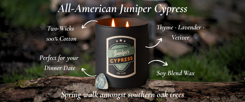 image describing various features of the product juniper cypress from the all American collection
