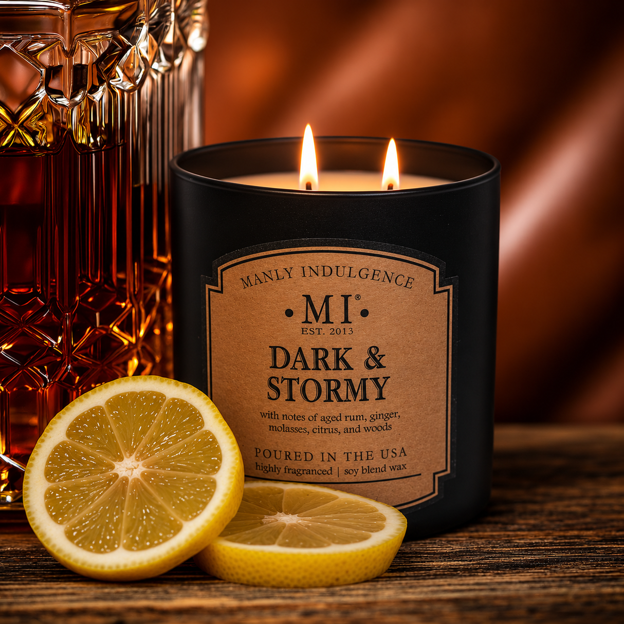 Dark & Stormy Scented Candle, Classic+ Collection, 16.5 oz