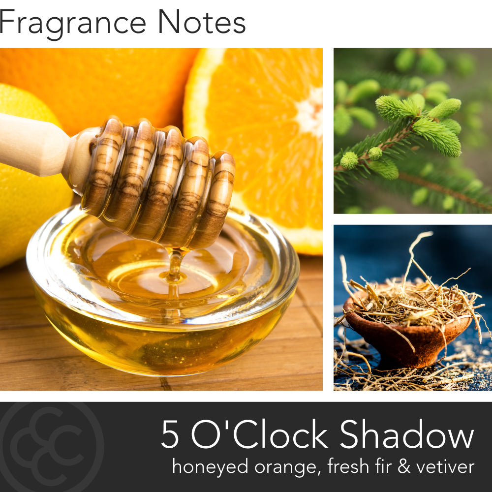 Manly Indulgence Scented Jar Candle, 5 O'clock Shadow, Classic