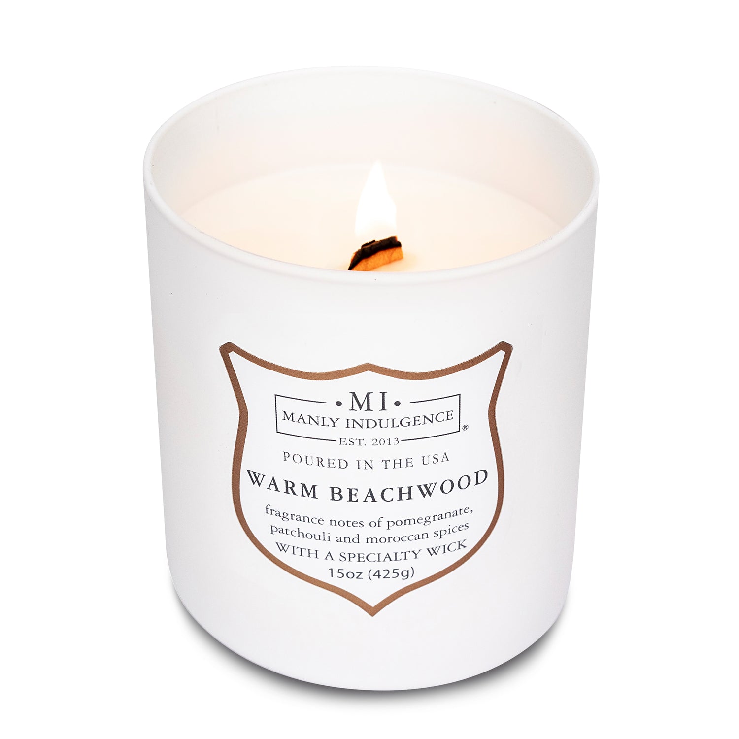 Manly Indulgence Scented Jar Candle, Warm Beachwood, Signature ...