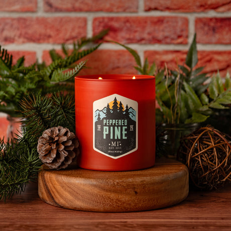Manly Indulgence All American Peppered Pine Candles