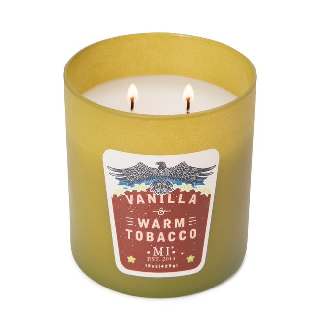 Manly Indulgence All American Vanilla and warm tobacco Candles