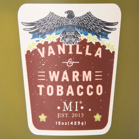 Manly Indulgence All American Vanilla and warm tobacco Candles