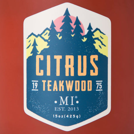 Manly Indulgence All American Citrus Teakwood candle