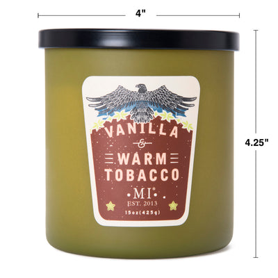 Manly Indulgence All American Vanilla and warm tobacco Candles