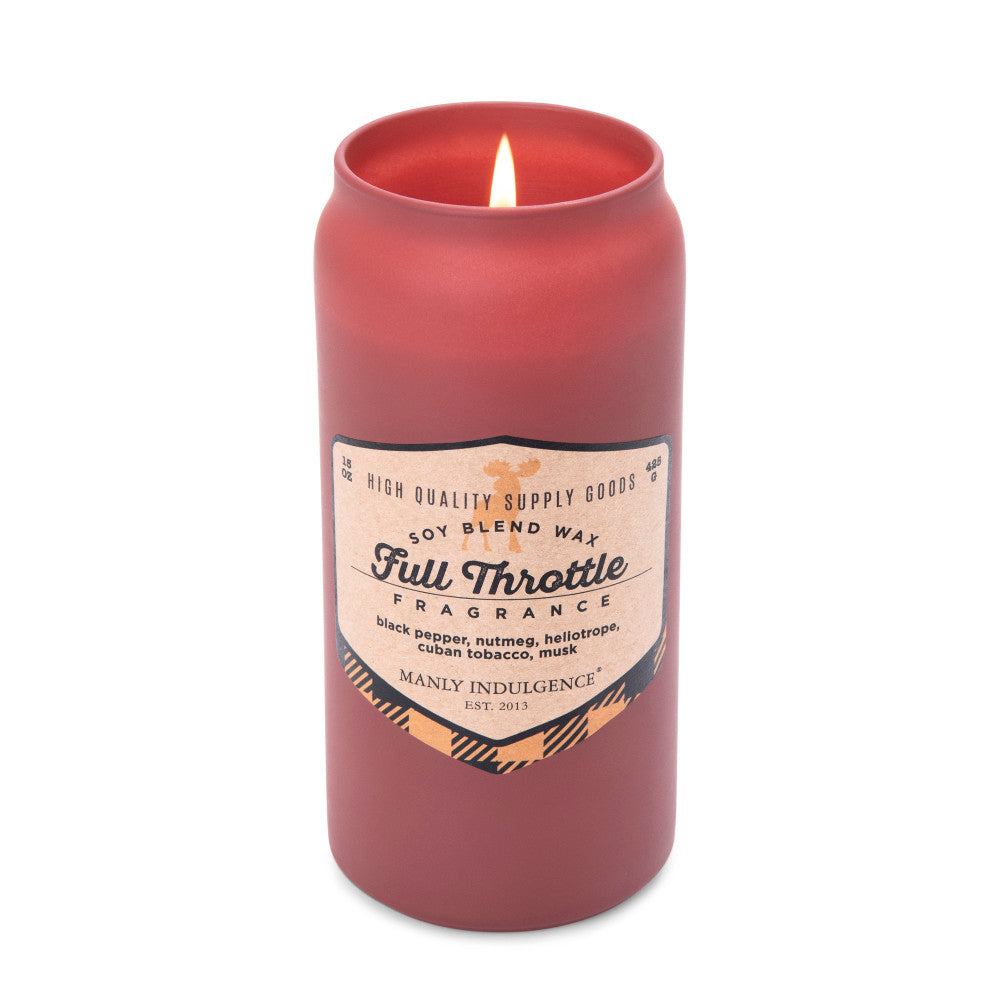 Manly Indulgence Scented Jar Candle, Adventure Collection, 15oz